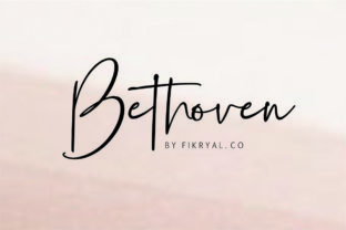 Bethoven: A Light & Elegant Handwritten Font for Makers