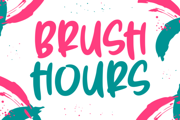Brush Hours: A Lively Script Font for Handmade Labels & Printables