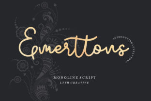 Emerttons: A Graceful Script Handwritten Font for Digital Design