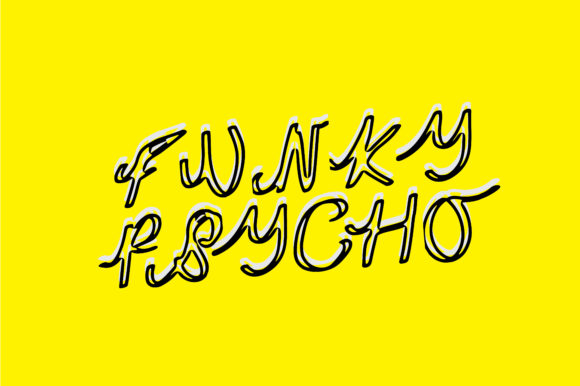 Funky Psycho: A Handwritten Font That Grabs Attention