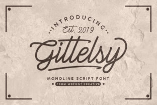 Gittelsy: A Bold, Retro Handwritten Font That Feels Like Real Ink