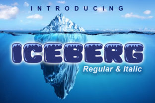 Iceberg: A Decorative Font with Icy Clarity and Digital Charm