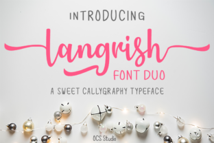 Langrish Duo: A Sweet, Playful Script Font for Digital Brands
