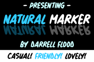 Natural Marker: A Handwritten Font for Digital Warmth and Clarity