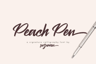 Peach Pen: A Fresh Script Font for Handmade Labels & Invitations