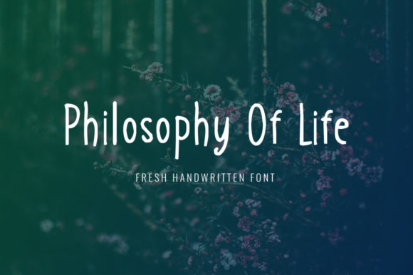 Philosophy of Life: A Handwritten Font for Editorial Impact