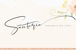 Santeria: A Luxurious Script Font for Editorial Moments