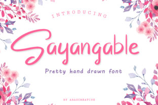 Sayangable: A Thoughtful Script Handwritten Font for Brand Identity