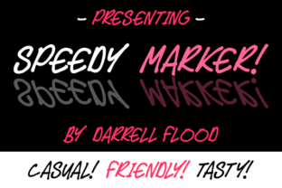 Speedy Marker: A Bold Script Font for Digital Branding