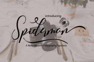 Spiderman Font: Elegant Script for Handmade Labels & Printables