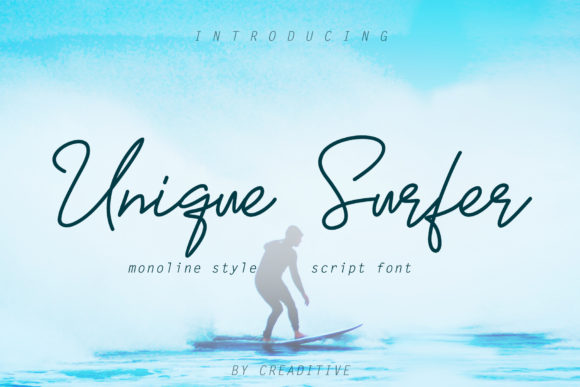 Unique Surfer: A Bold Script Font for Scroll-Stopping Marketing