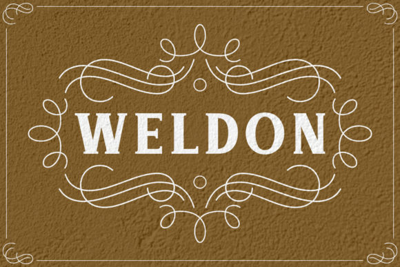 Weldon: A Bold, Vintage Serif Font That Delivers Personality