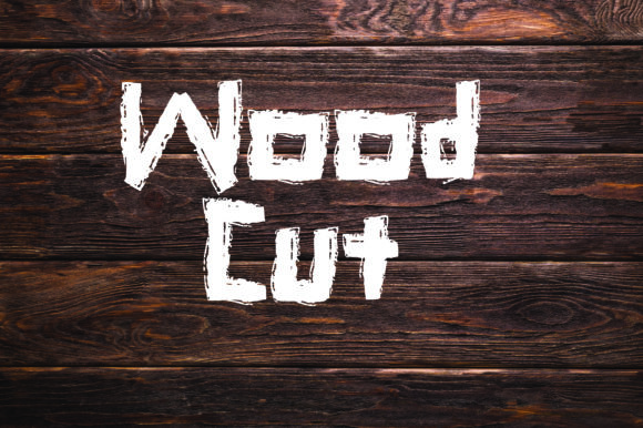 Wood Cut Font: A Bold, Authentic Touch for Your Brand